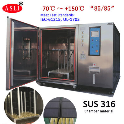 Chambre climatique pour panneaux solaires IEC 61215 MQT 13, IEC61730 MST53